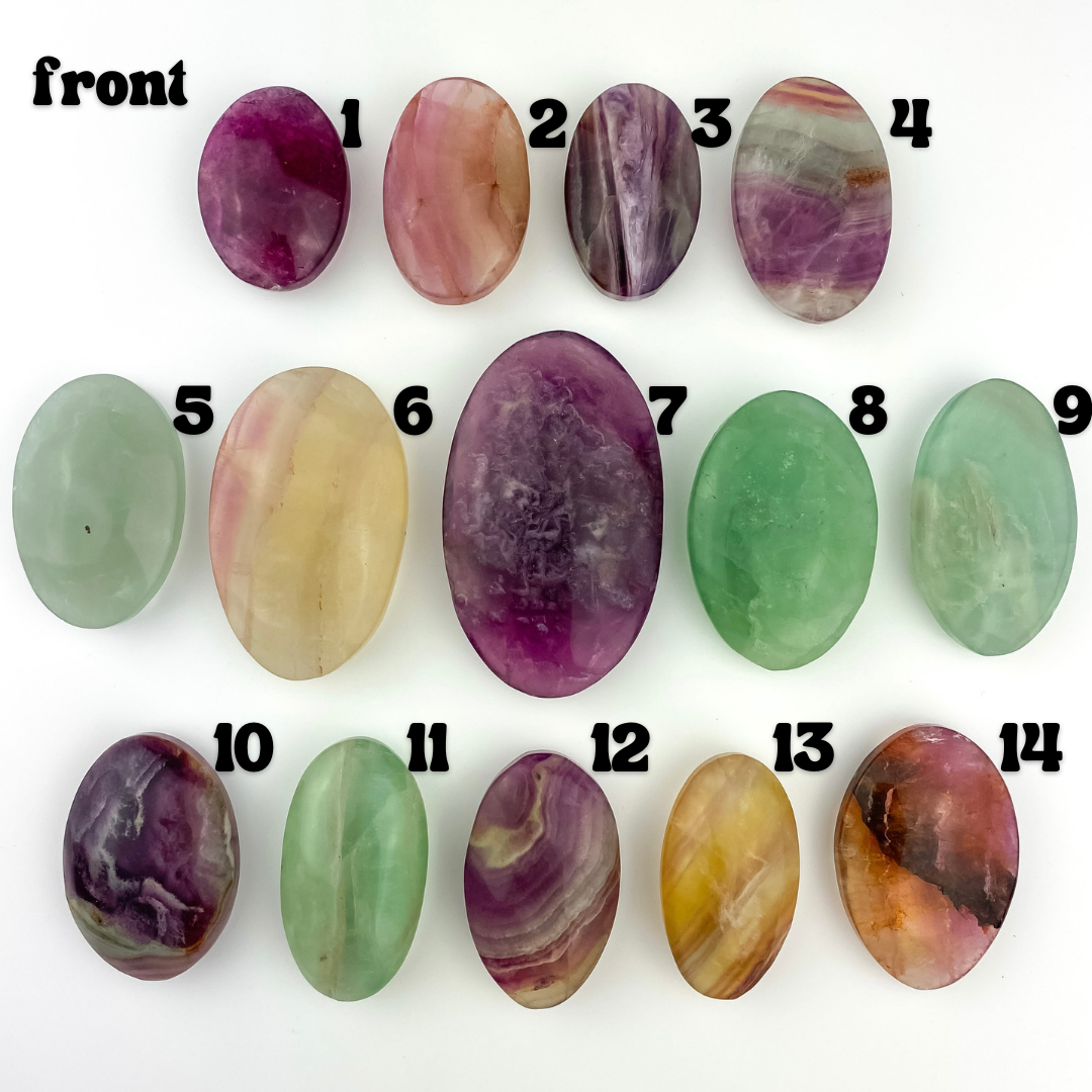 Fluorite - Palm Stone Various Sizes