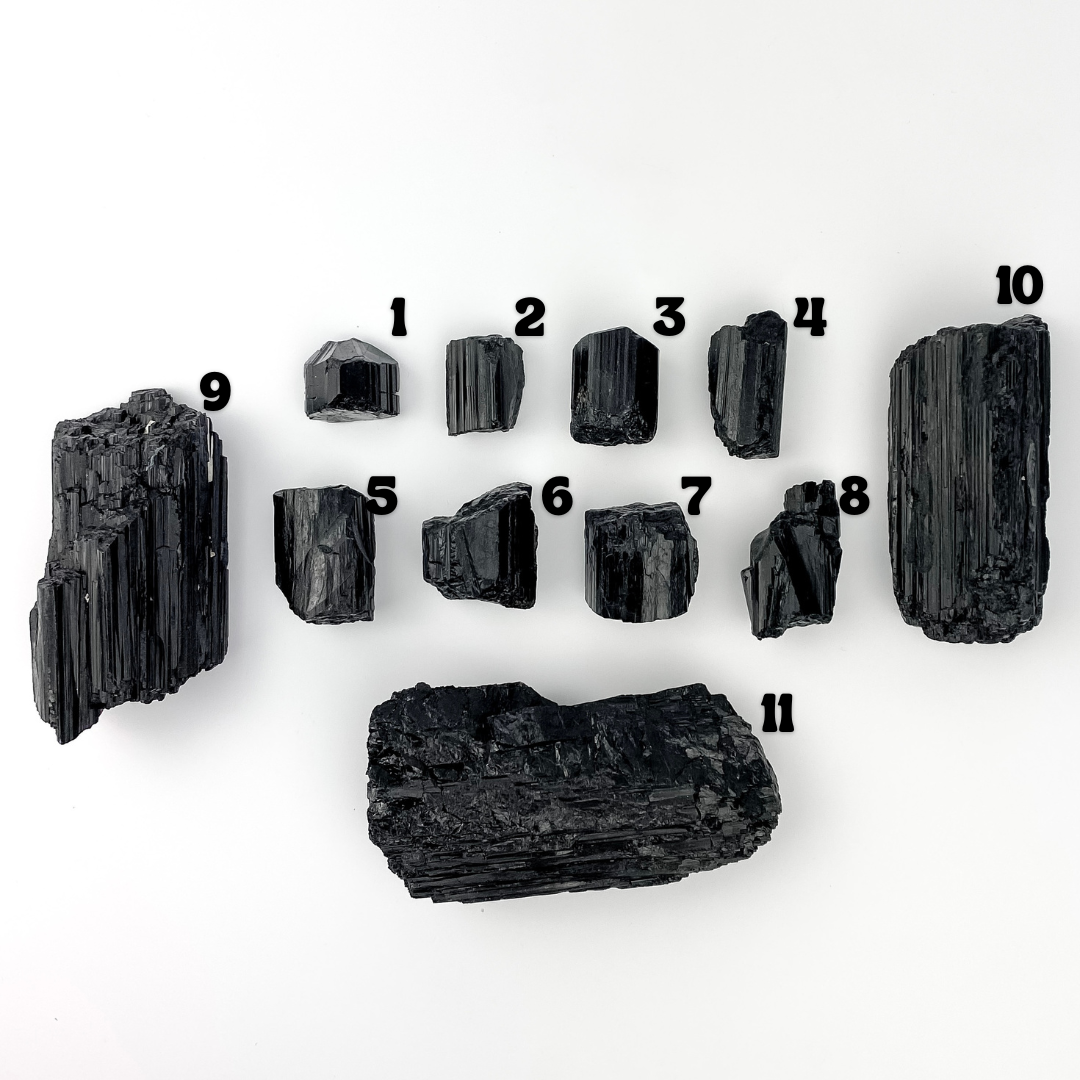 Raw Black Tourmaline - Various Sizes