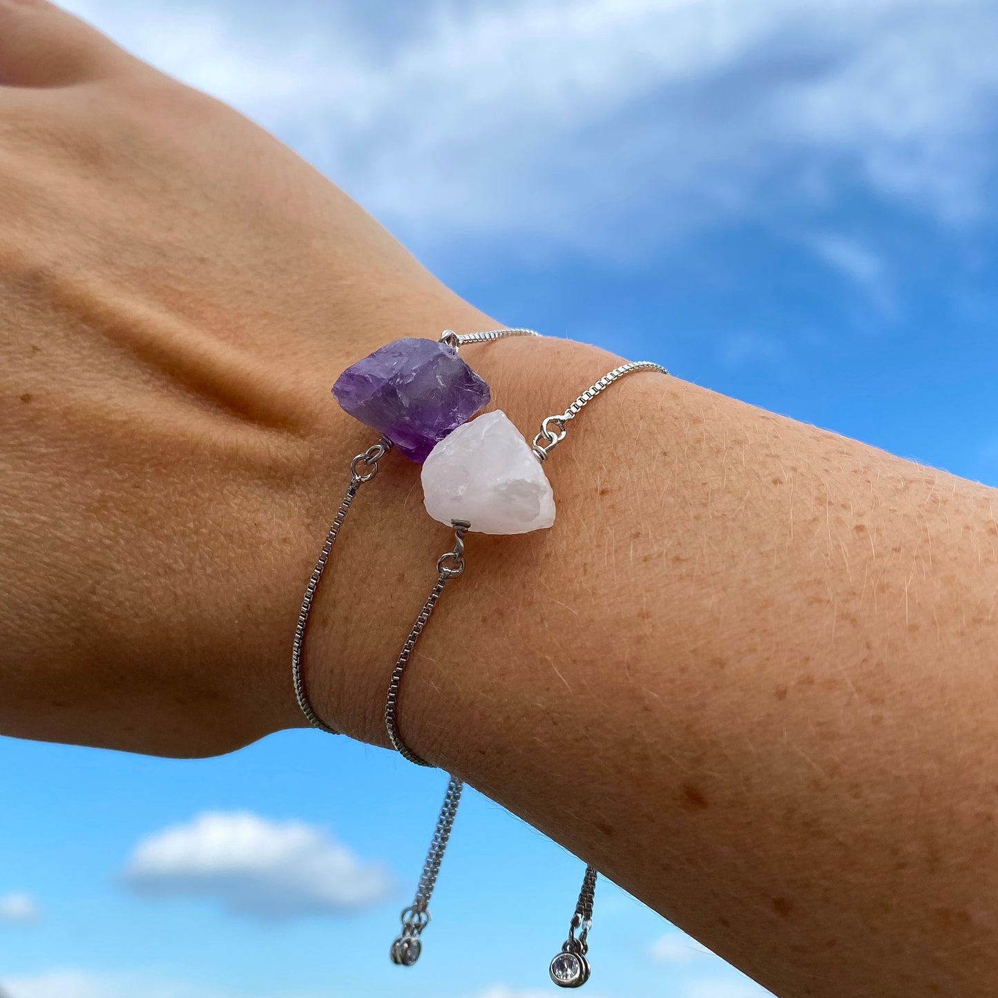 Single Stone Crystal - Adjustable Bracelet