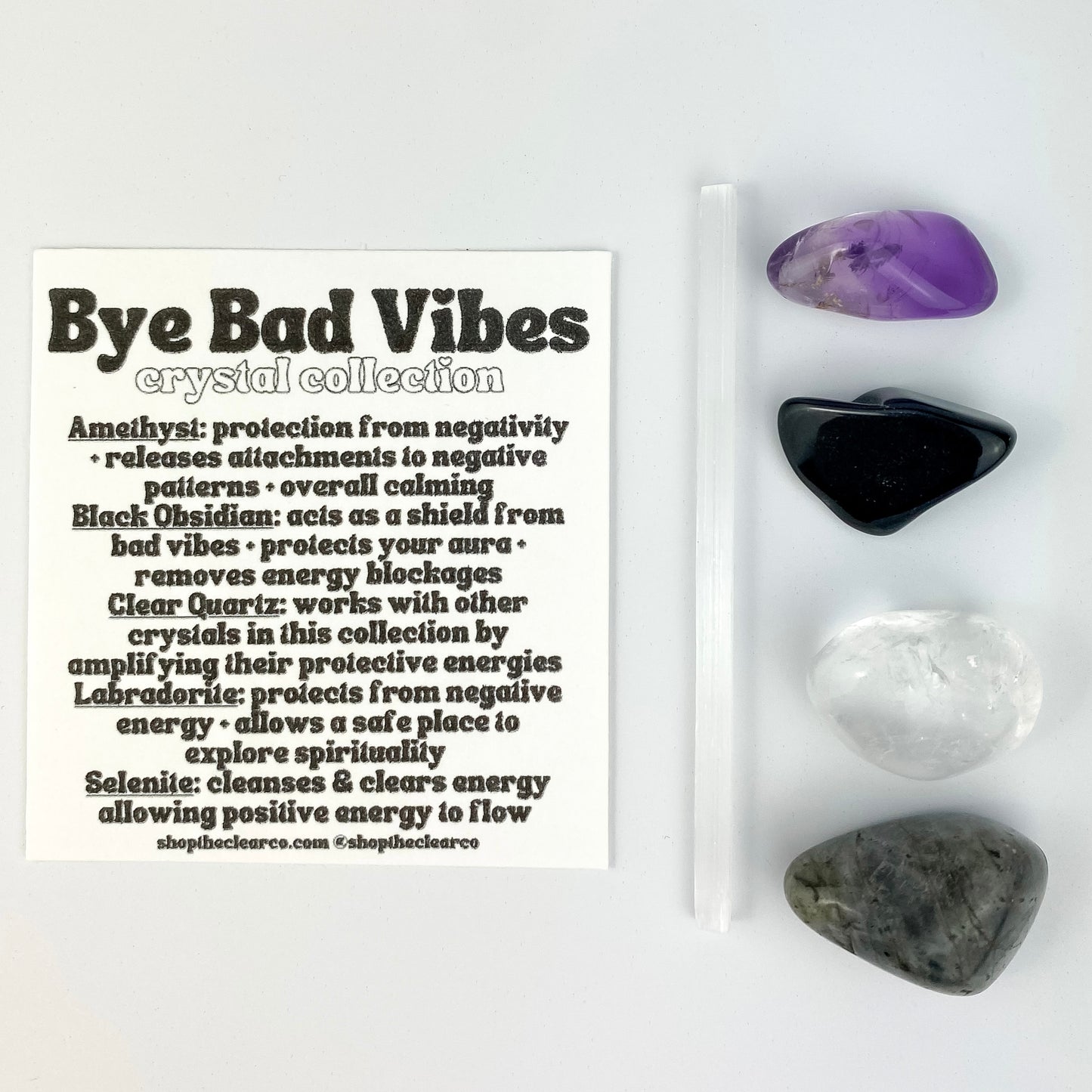 Bye Bad Vibes - Crystal Collection