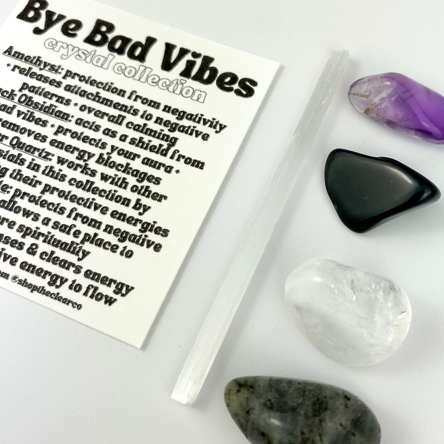Bye Bad Vibes - Crystal Collection
