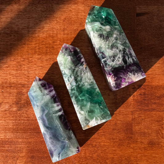 Feather Fluorite Tower - Various Sizes