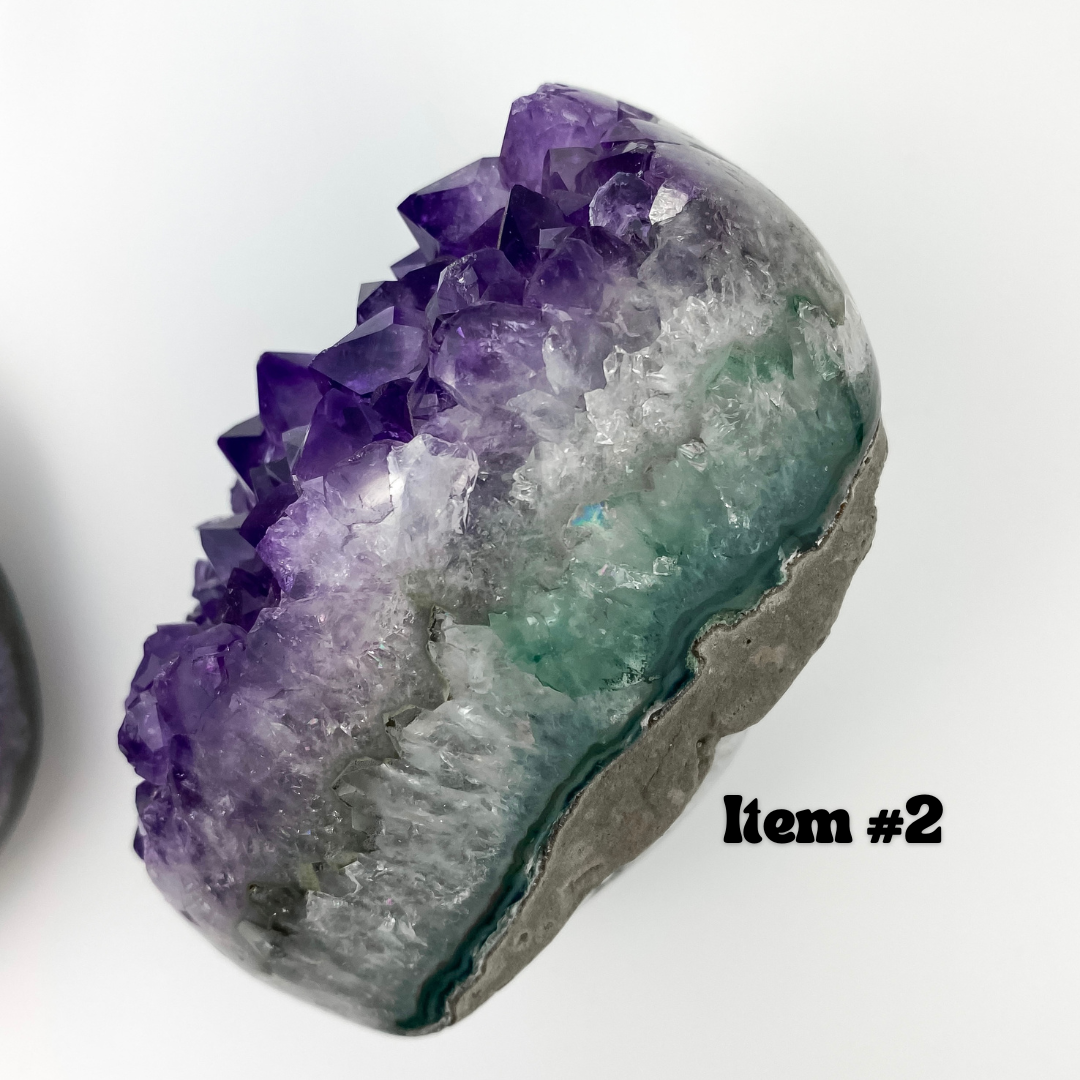 Raw Amethyst Cluster Geode - Various Sizes