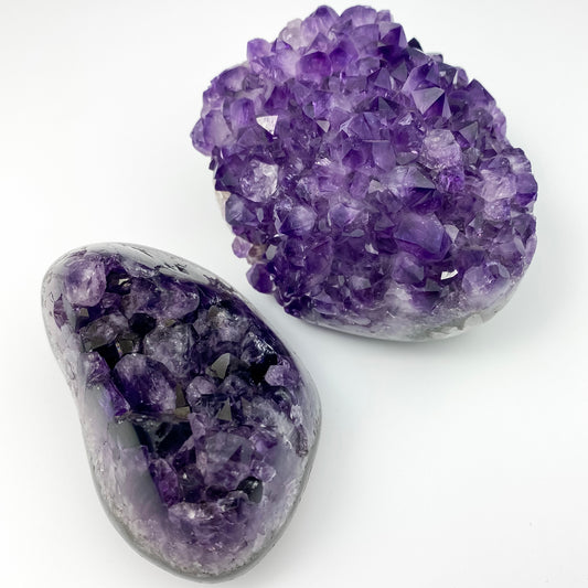 Raw Amethyst Cluster Geode - Various Sizes
