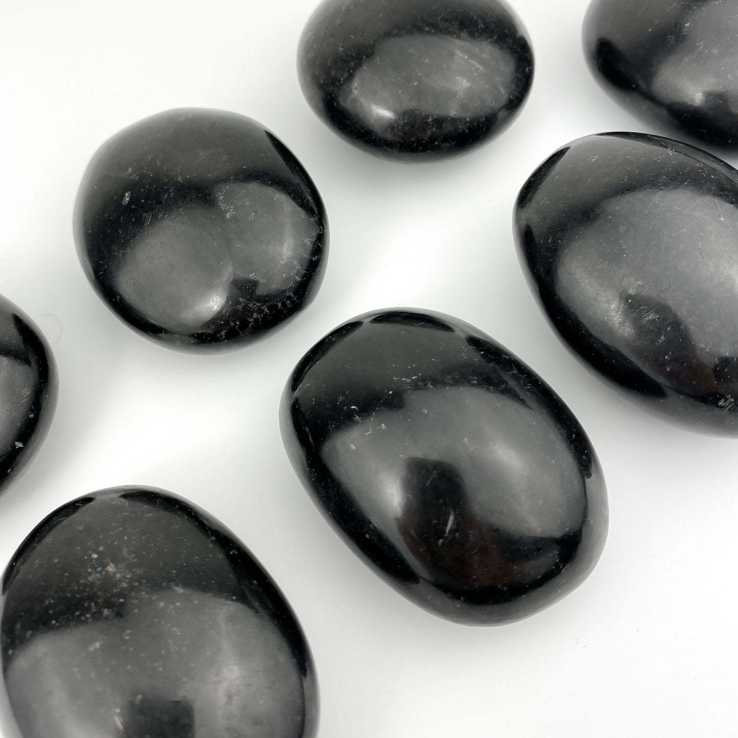 Black Tourmaline - Large Palm Stone