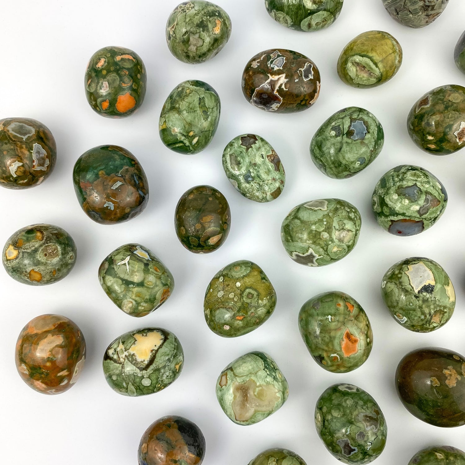 Jasper, Hematite Tumbled Stones – fox&toad